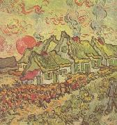 Vincent Van Gogh Cottages:Reminiscence of the North (nn04) USA oil painting reproduction